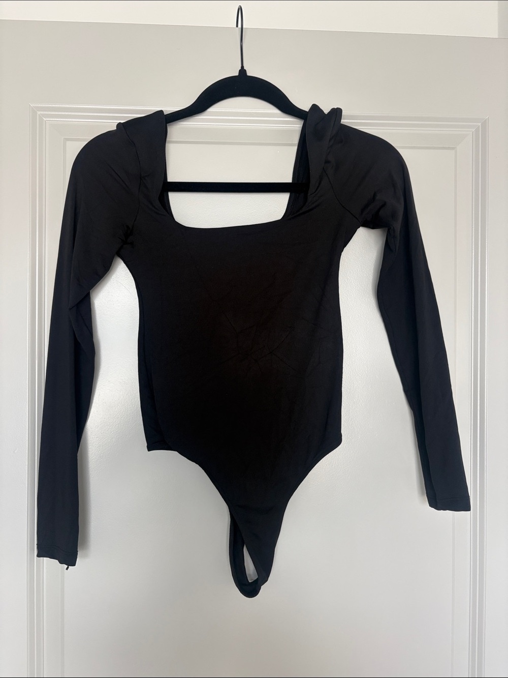 Kids Black Long-Sleeve One-Piece Bodysuit